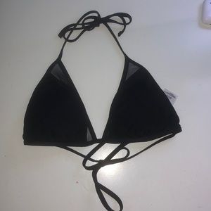 black bikini top